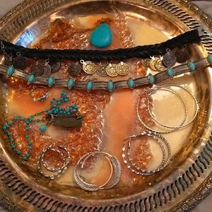 Silver/Turquoise Jewelry Grab Bag